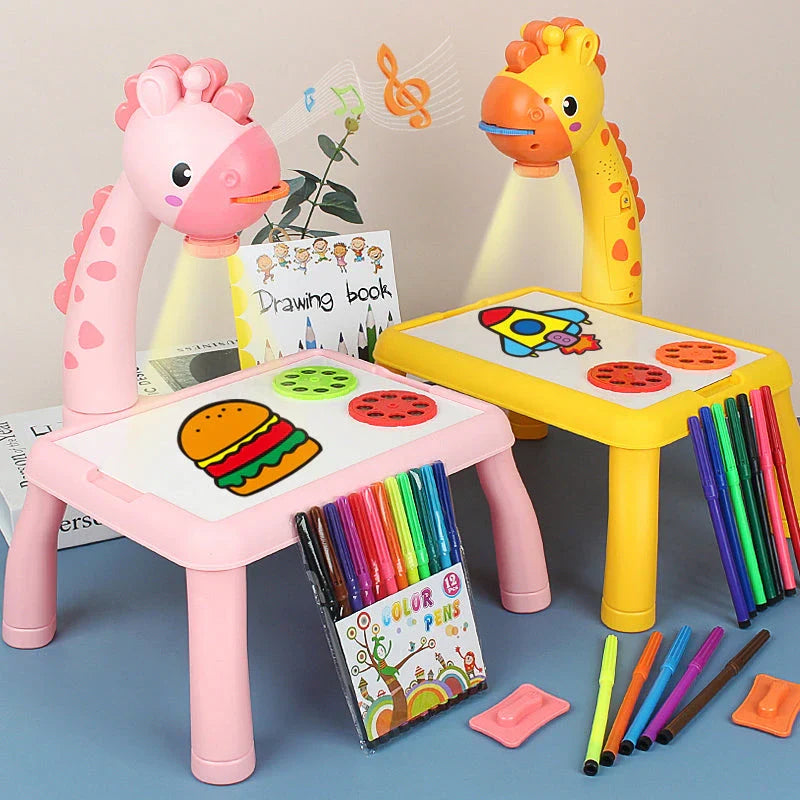 Creative Toys – Giraffe Projector Table for drawing and learning | Screens Free Kids