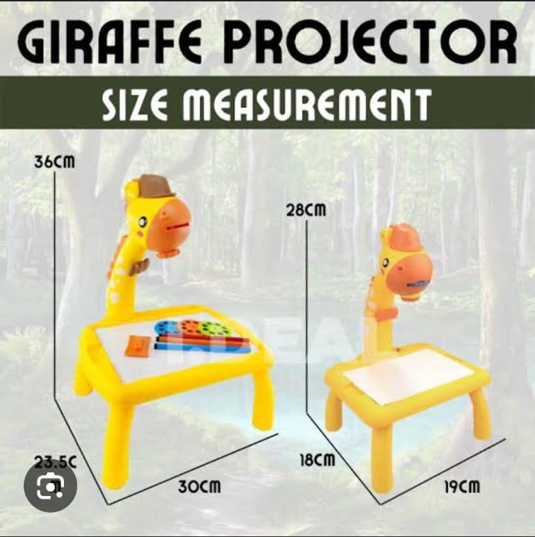 Educational Giraffe Projection Drawing Table – Helps kids improve artistic skills | Screens Free Kids