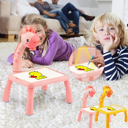 Giraffe Projection Painting Table for kids – Fun and educational drawing toy | Screens Free Kids