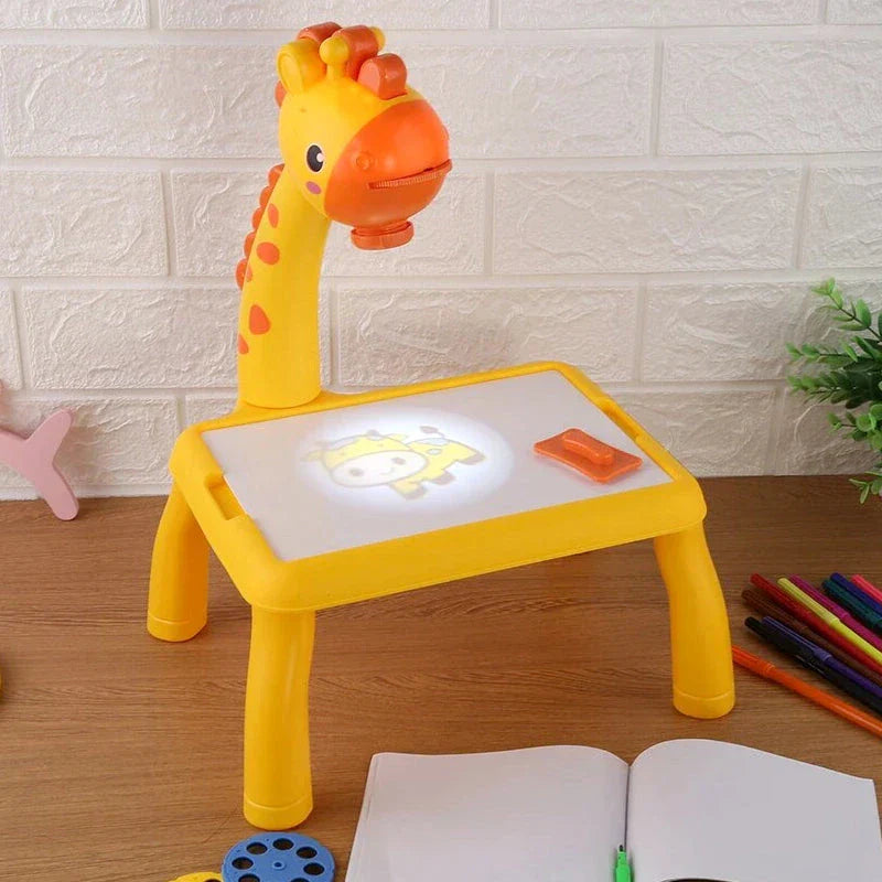Best kids’ art toy – Giraffe projector table for easy tracing and painting | Screens Free Kids