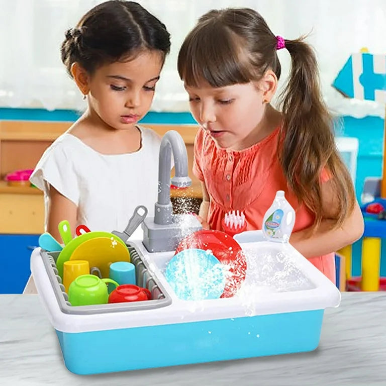 Kids play sink toy with running water – Fun kitchen roleplay toy | Screens Free Kids
